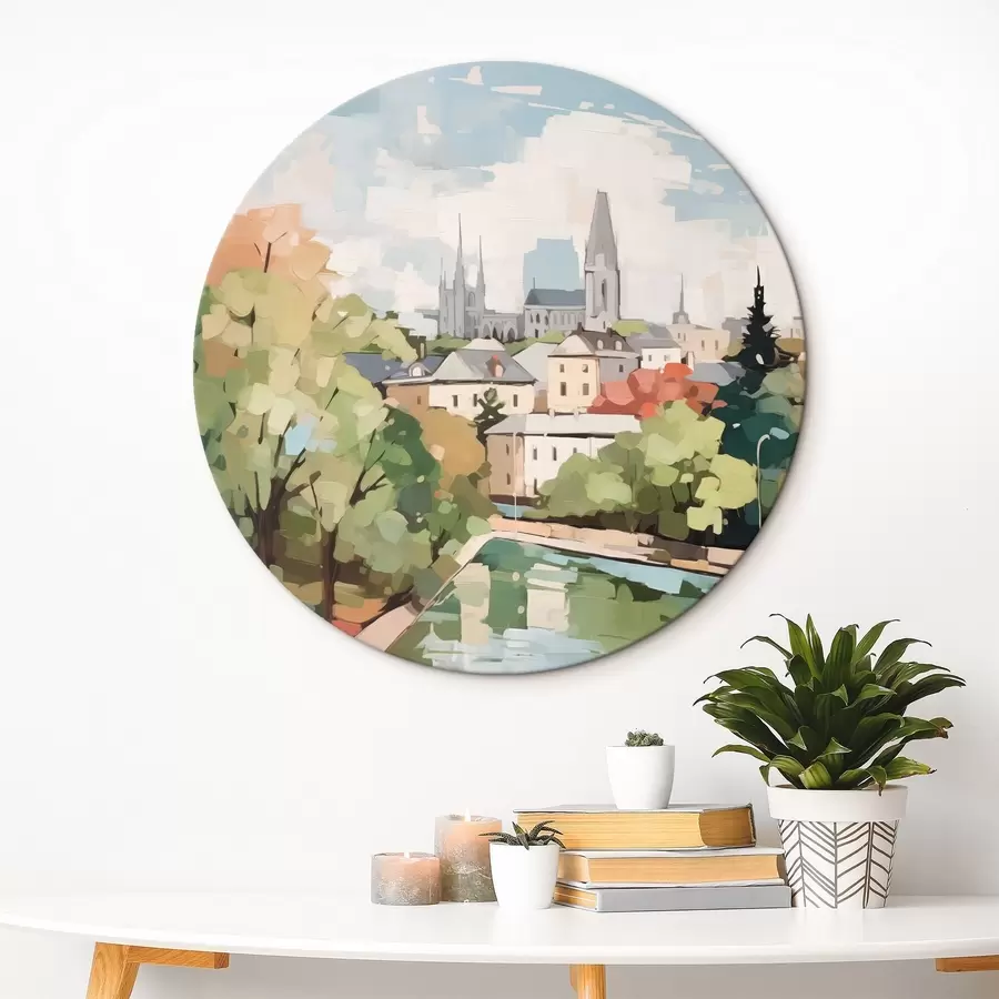 Fototapeedid Abstraktne linnapildi imitatsioonimaal r42834