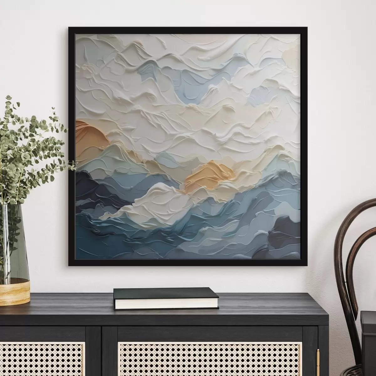 Plakat Abstraktsiooni imitatsioon maali f42828