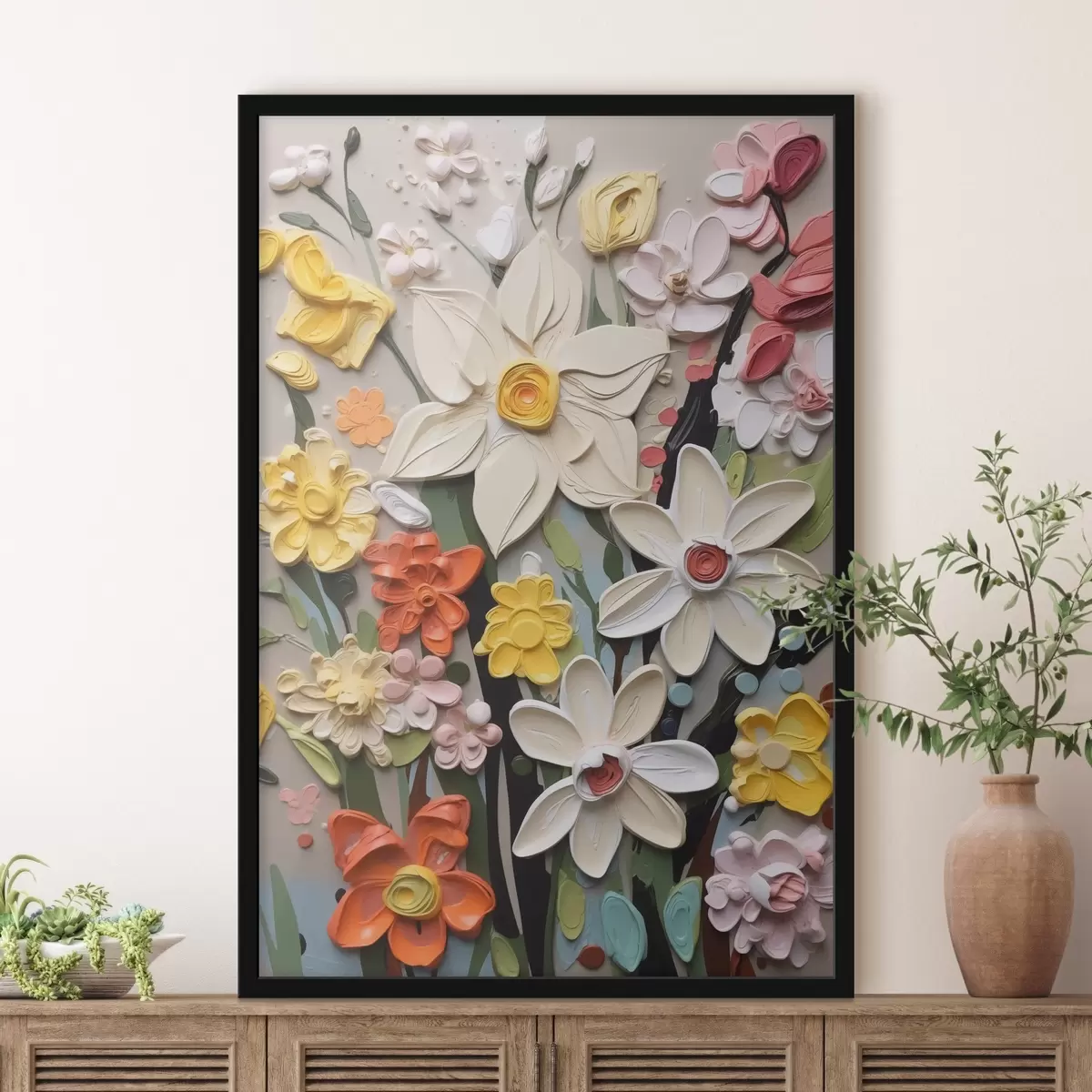 Plakat Lillede imitatsioon lööki f42845