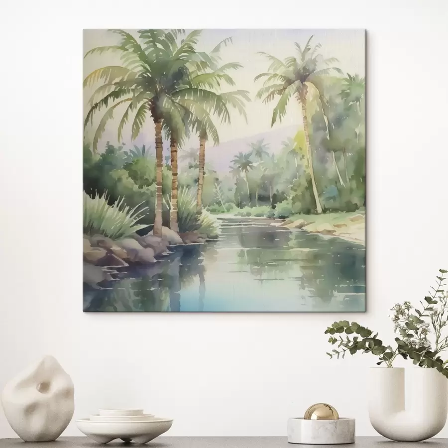 Pilt Troopilise maastiku imitatsioon akvarell s42912