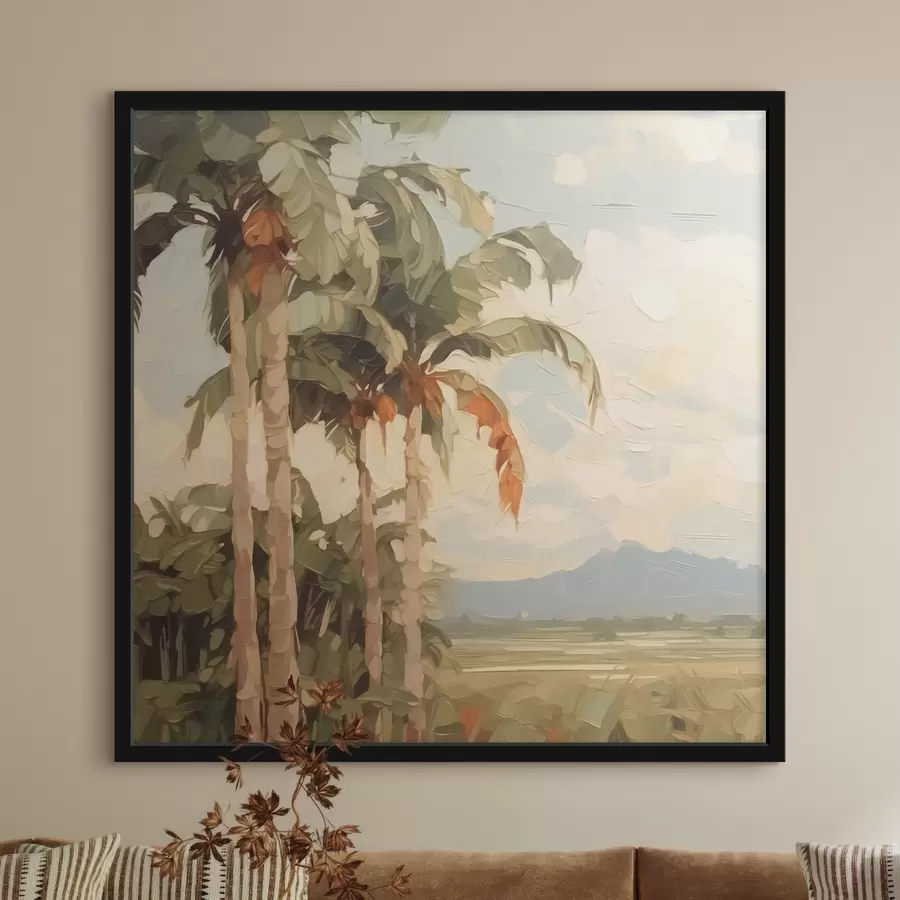 Fototapeedid Palmipuude imitatsiooni maalimine f42898