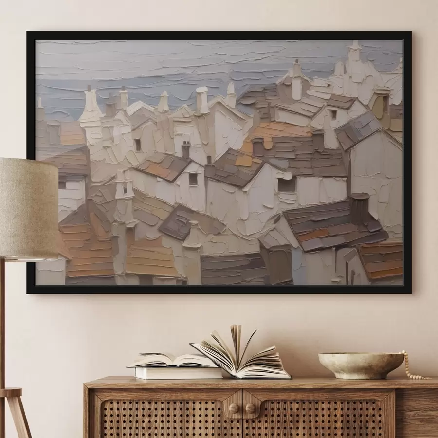 Pilt Majade katused abstraktsed maali imitatsioonid f42910