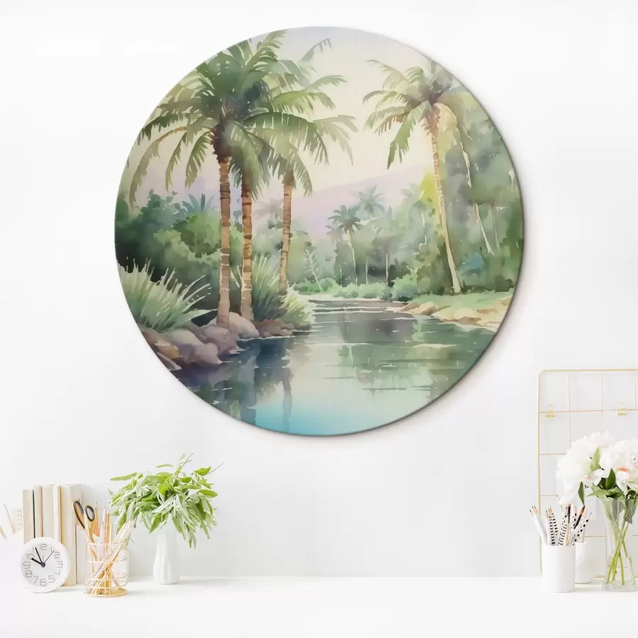 Fototapeedid Troopilise maastiku imitatsioon akvarell r42912