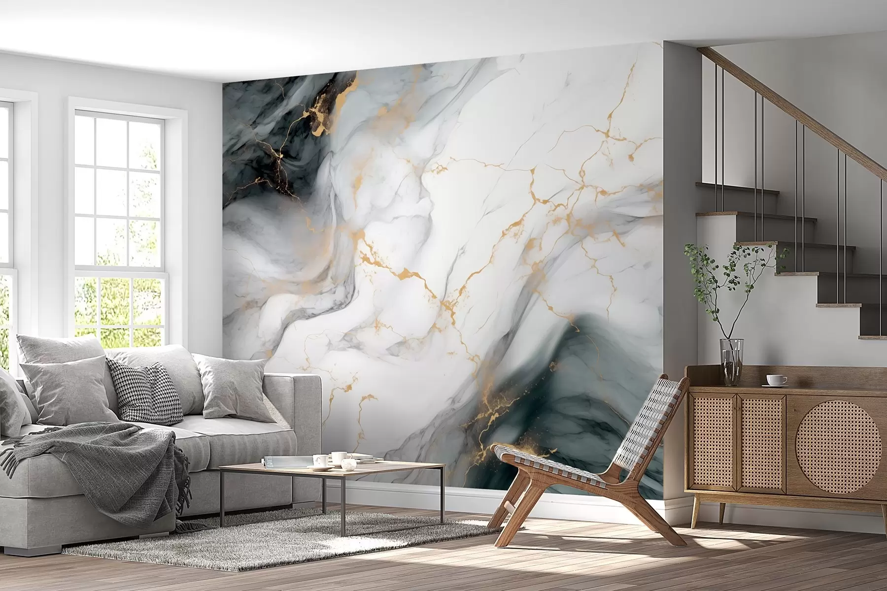 Fototapeedid Hall kivi vihjega jade-rohelisele värvile w08749