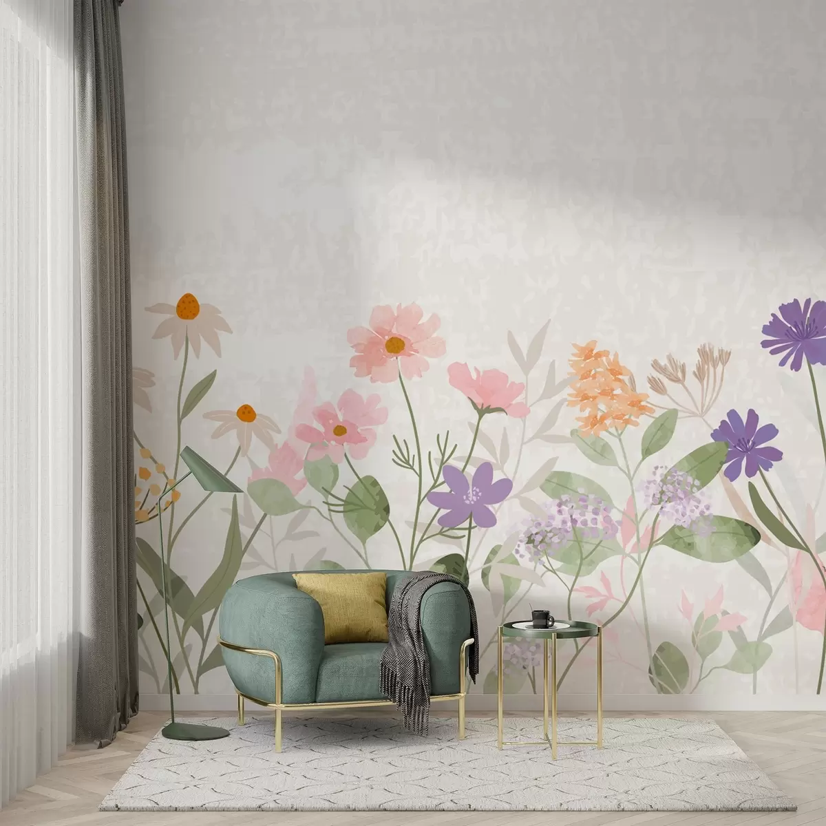 Fototapeedid Looduslilled heledal taustal w03096