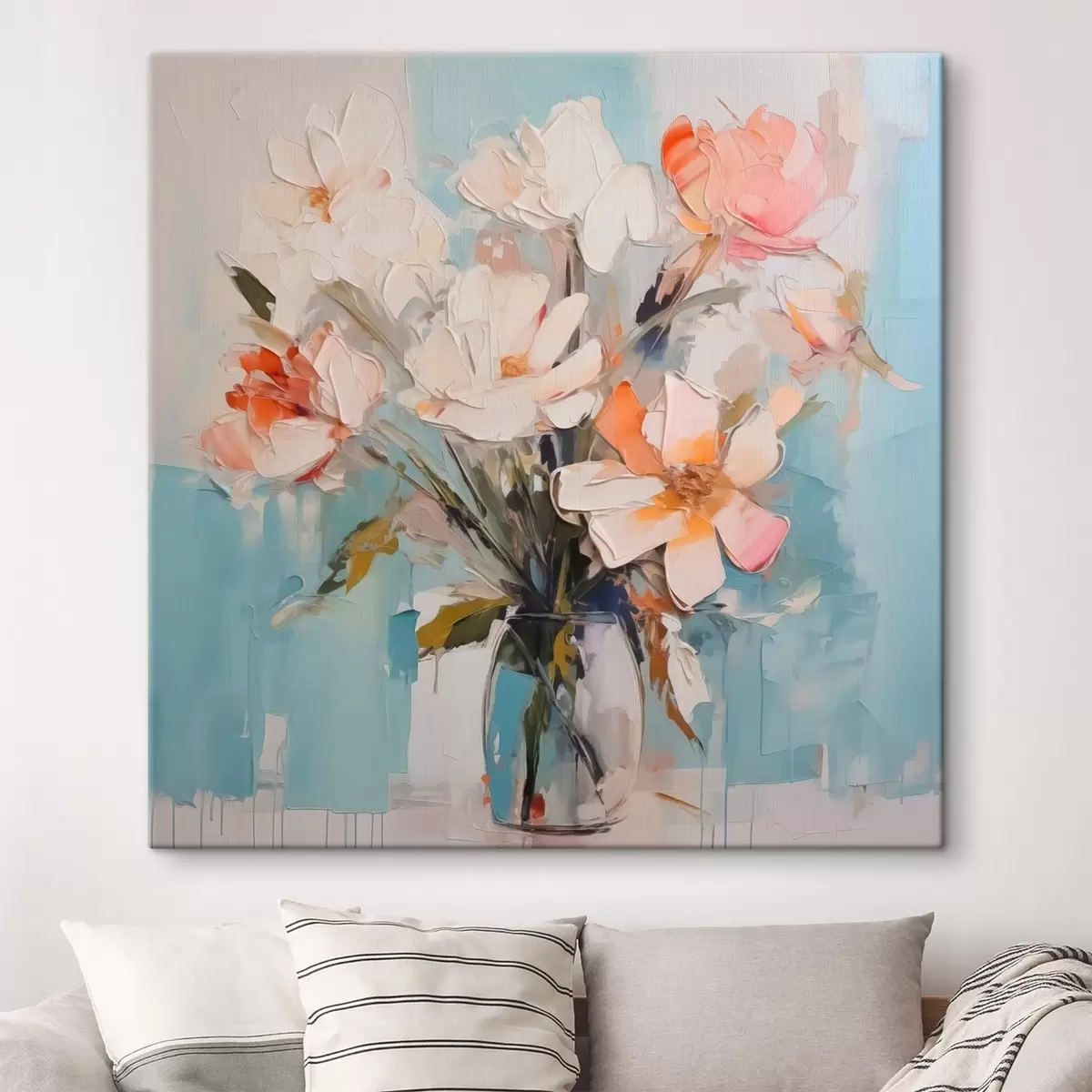 Pilt Abstraktsed lilled vaasis s42965