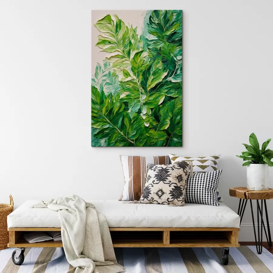 Pilt Troopilised lehed õlimaalide stiilis s42767