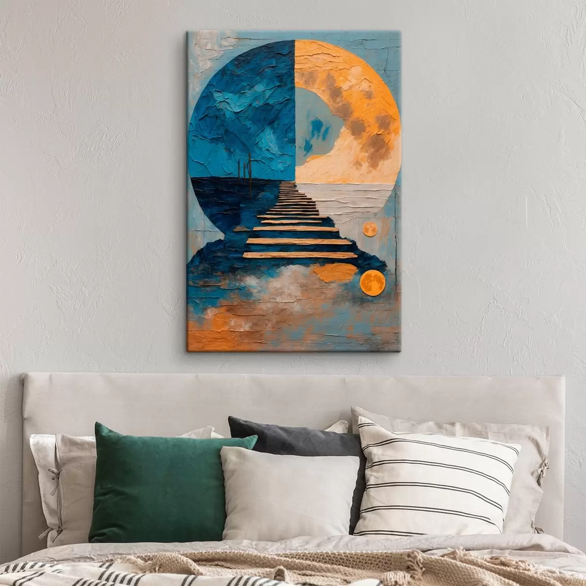 Pilt Teekond kahele kuufaasile õlimaalide stiilis s42776