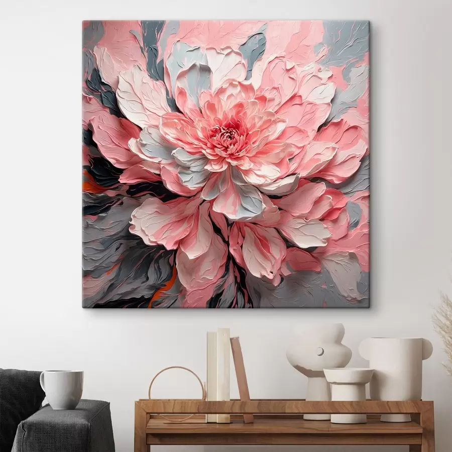 Pilt Roosa lill õlimaalide stiilis s42917