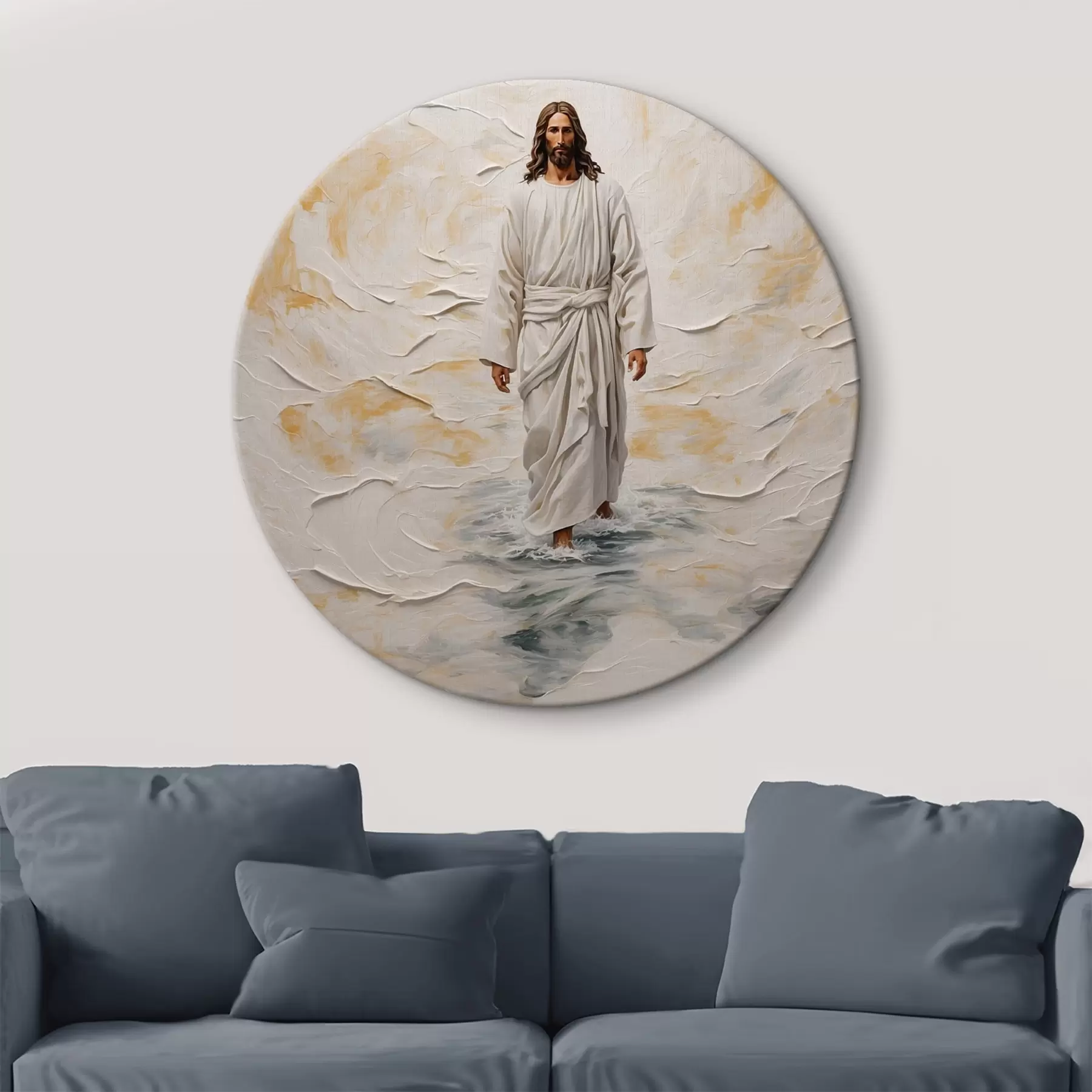 Pilt Jerur Chrirt kõndides vee peal rtyle õlimaal r42769