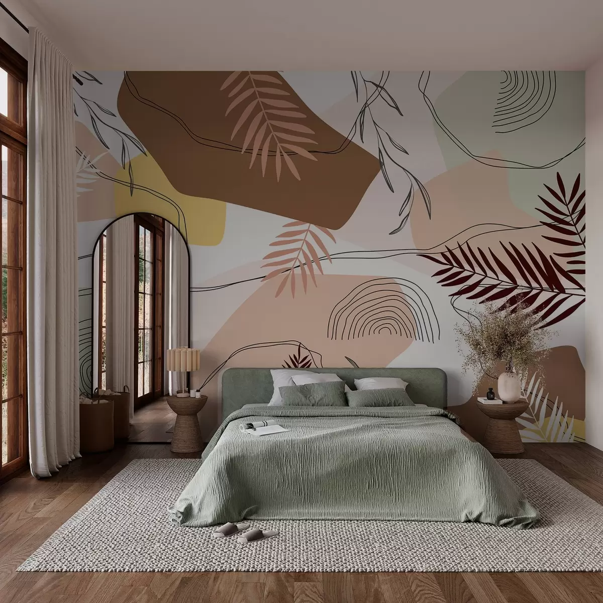 Fototapeedid Abstraktne botaaniline disain w03092