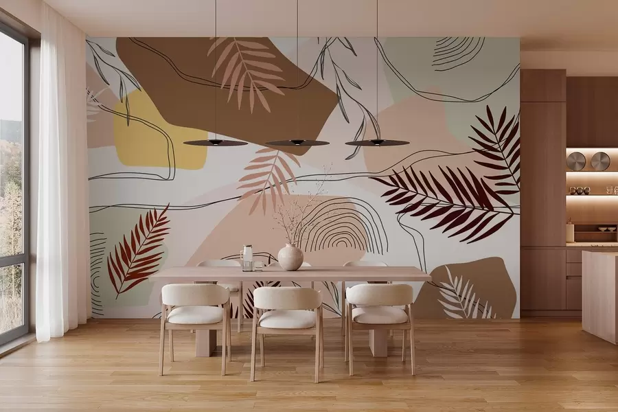 Fototapeedid Abstraktne botaaniline disain w03092