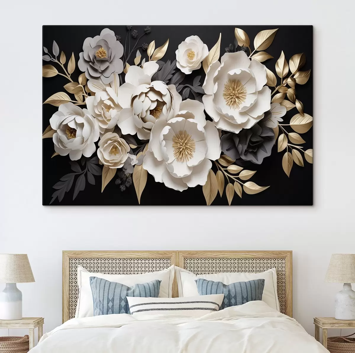 Pilt Suurepärased lilled tumedal taustal s42969