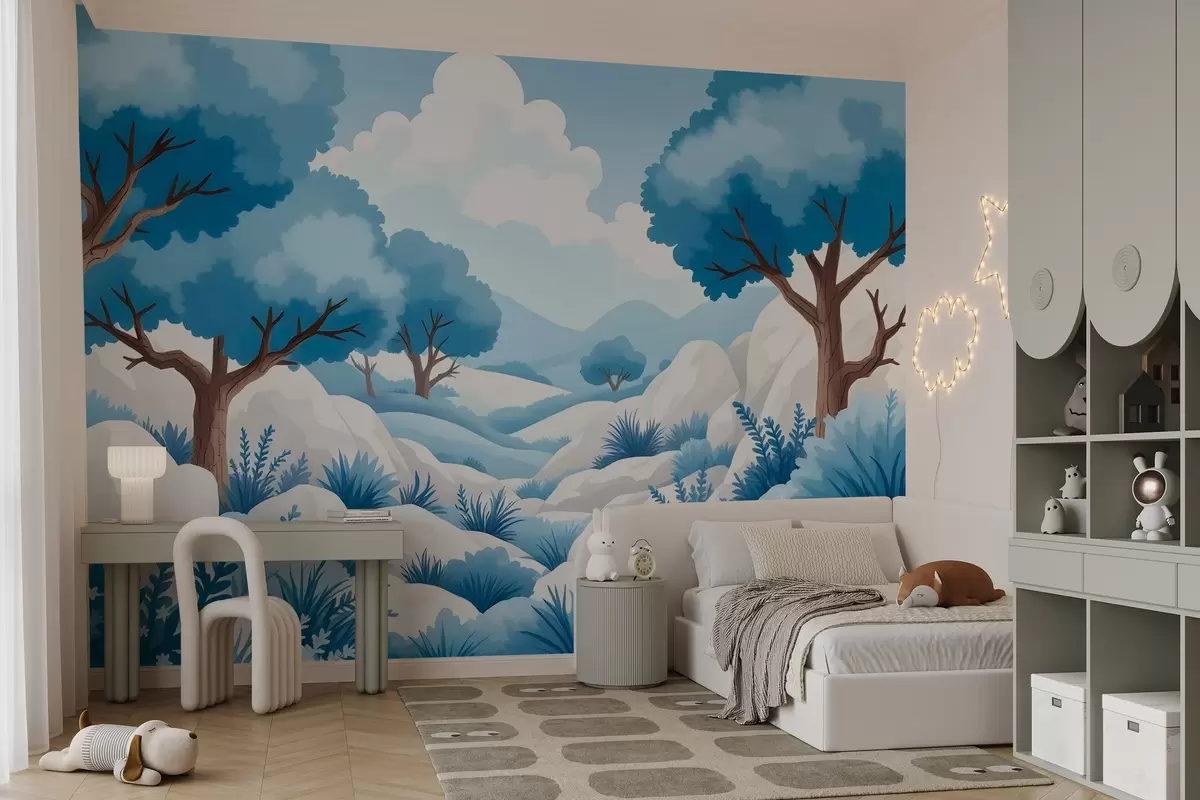 Fototapeedid Helge maastik joonistatud w03206