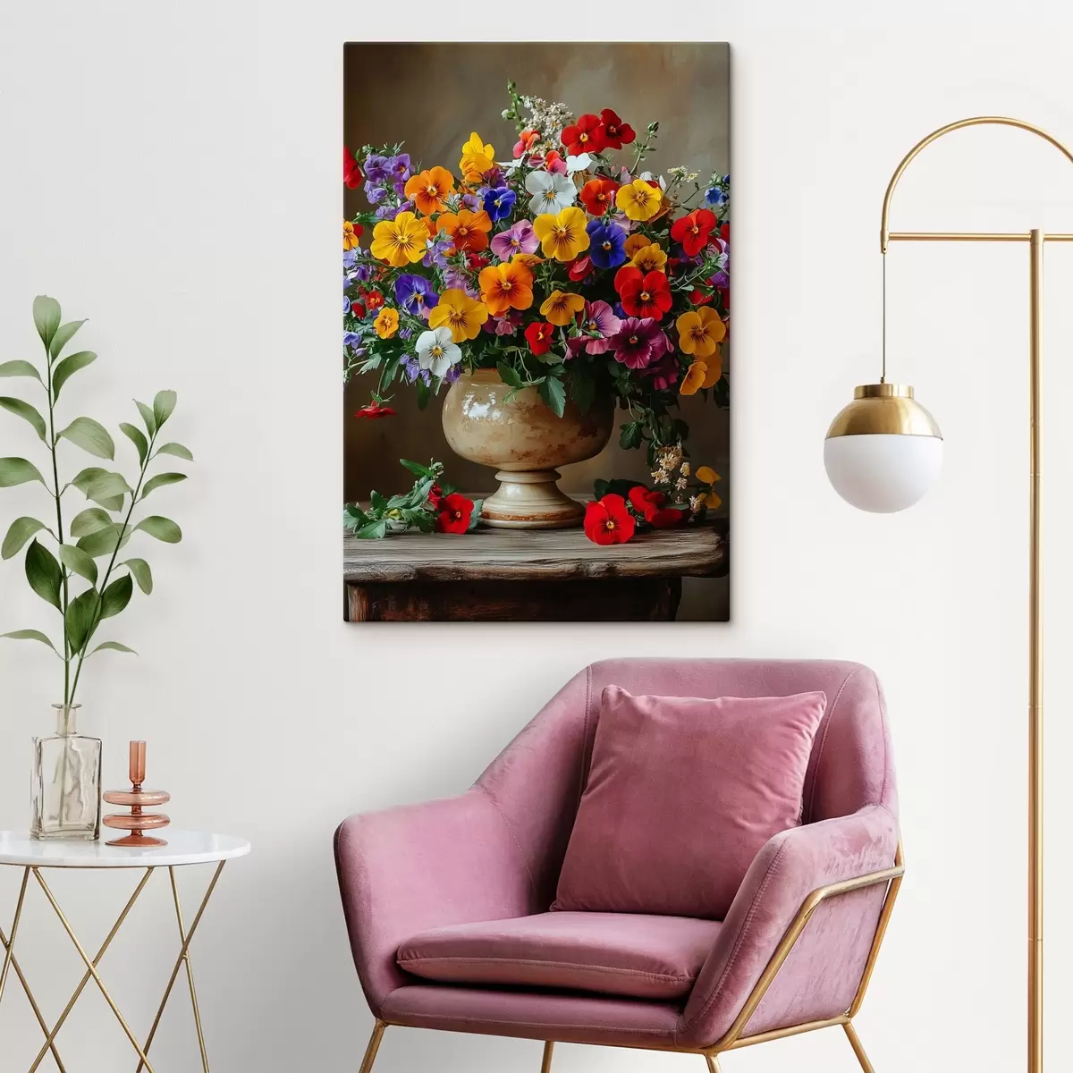 Pilt Särav lopsakas kimp vaasis s42976