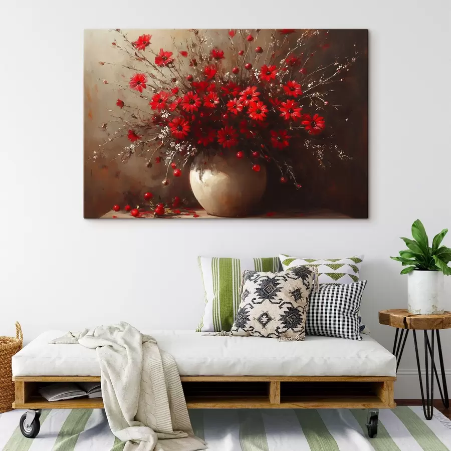 Pilt Punane kimp vaasis s42983