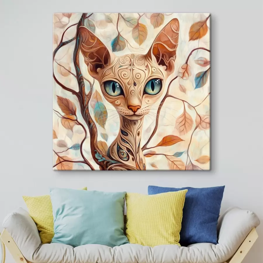 Pilt Kassipoeg ja puuoksad s42988