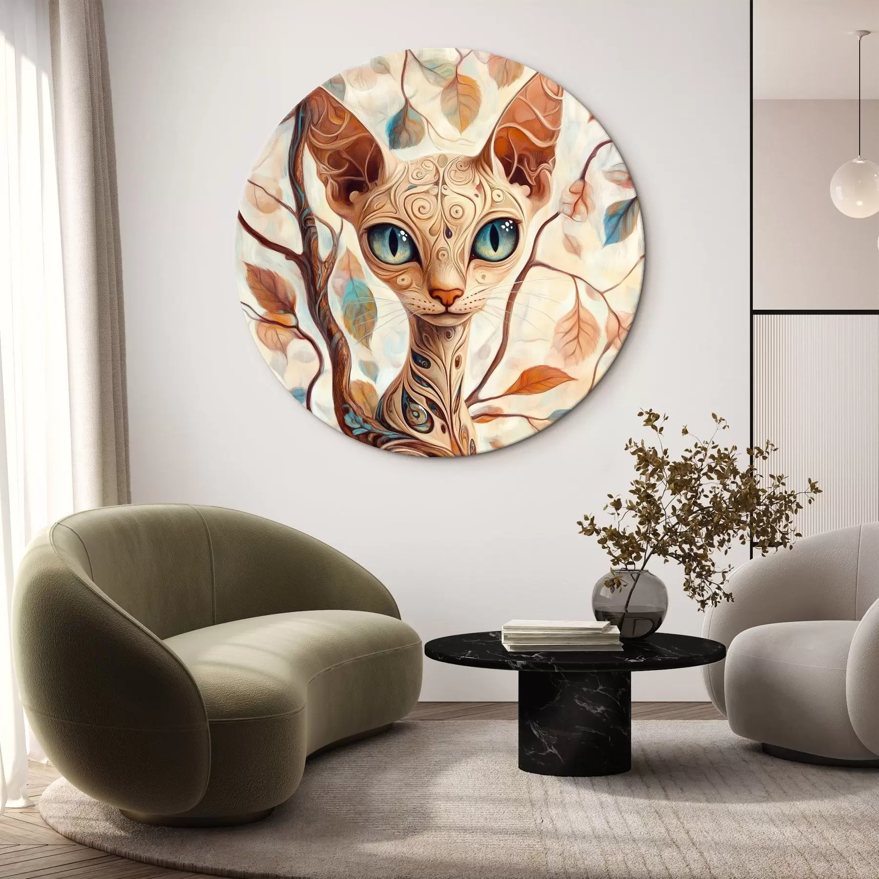 Pilt Kassipoeg ja puuoksad r42988