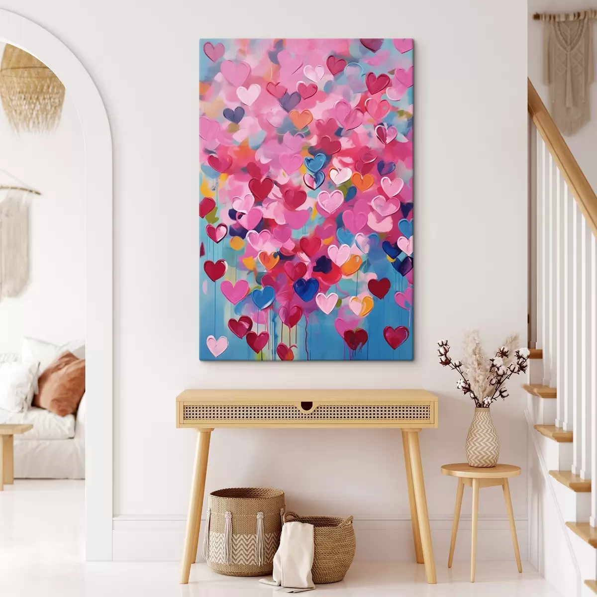 Pilt Värvilised südamed, värvi imitatsioon s43033