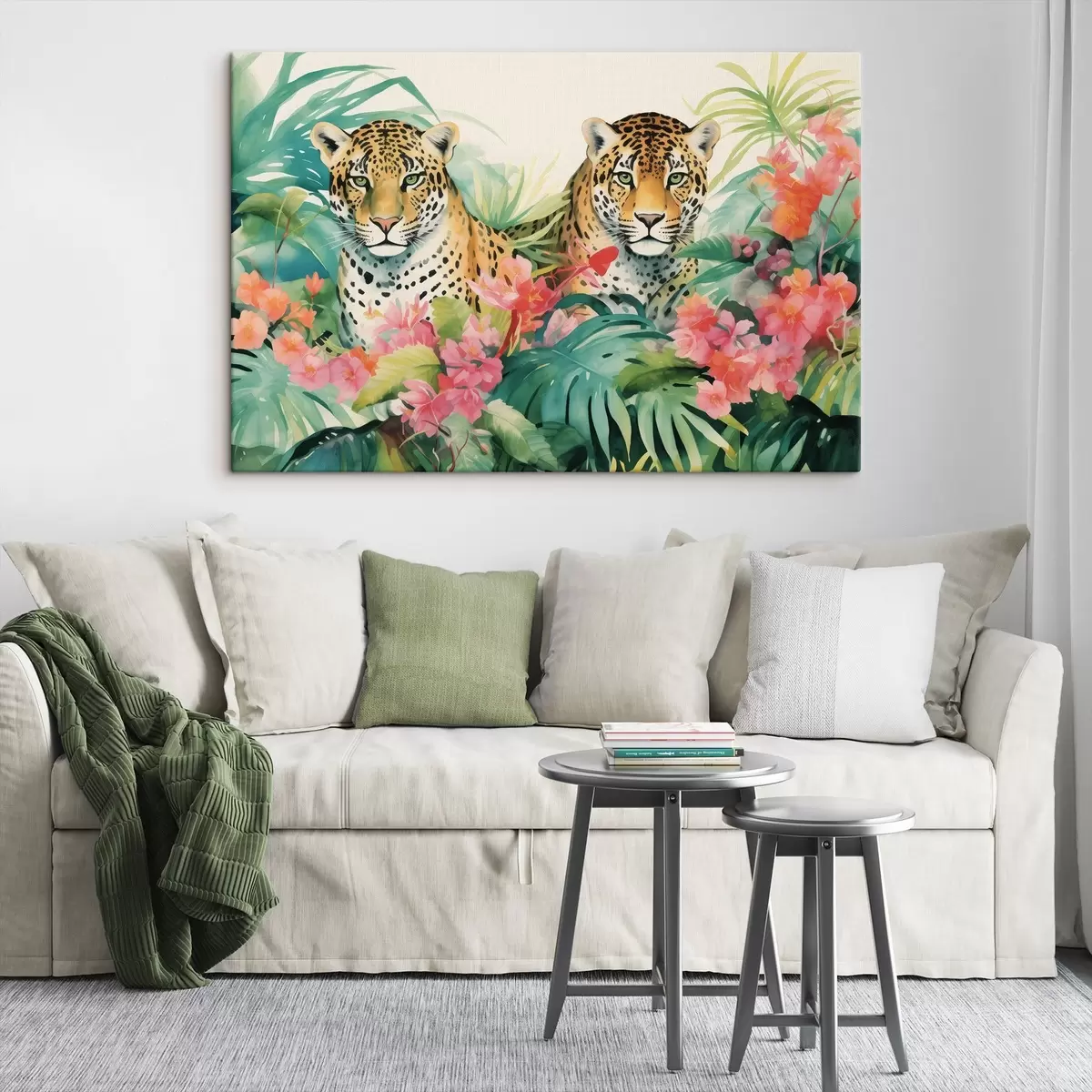 Pilt Paar leopardid troopilistes väikelinnades s43036