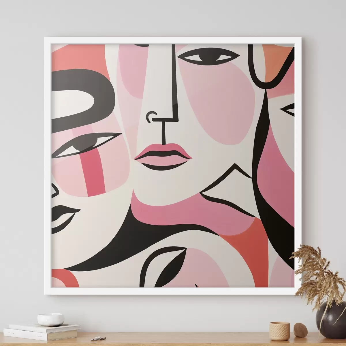 Plakat Abstraktne, inimesed, nägu f43031