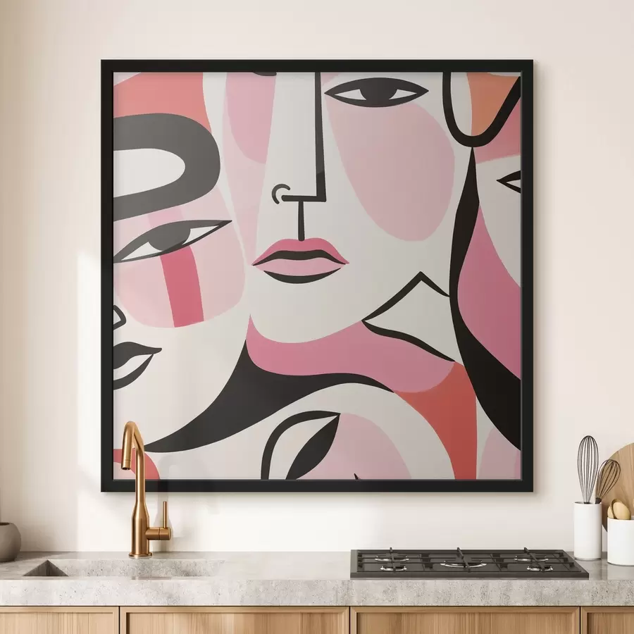 Fototapeedid Abstraktne, inimesed, nägu f43031