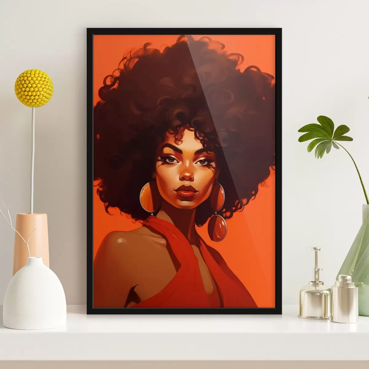 Plakat Naise portree f43005