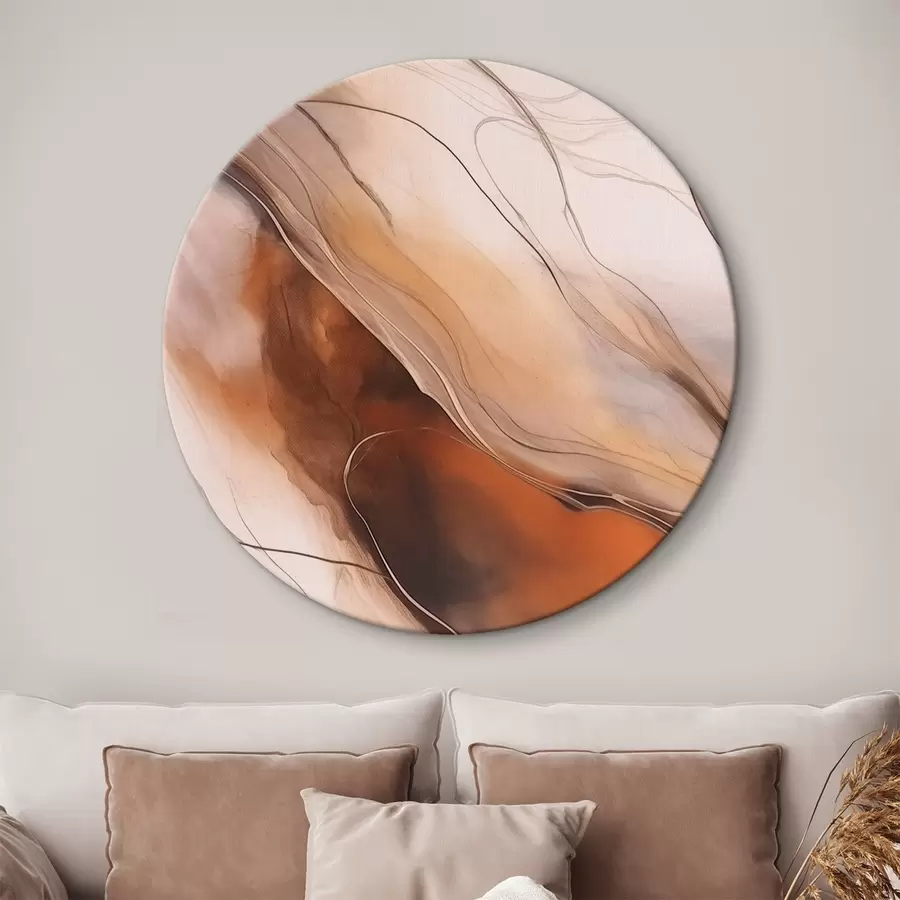 Pilt Abstraktne värvimine soojades toonides r43017