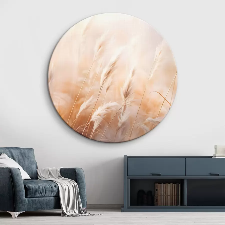 Fototapeedid Pampas muru pehme, hajutatud valgusega, mis loob sooja, taustaks on pastelsete värvide segu r43157