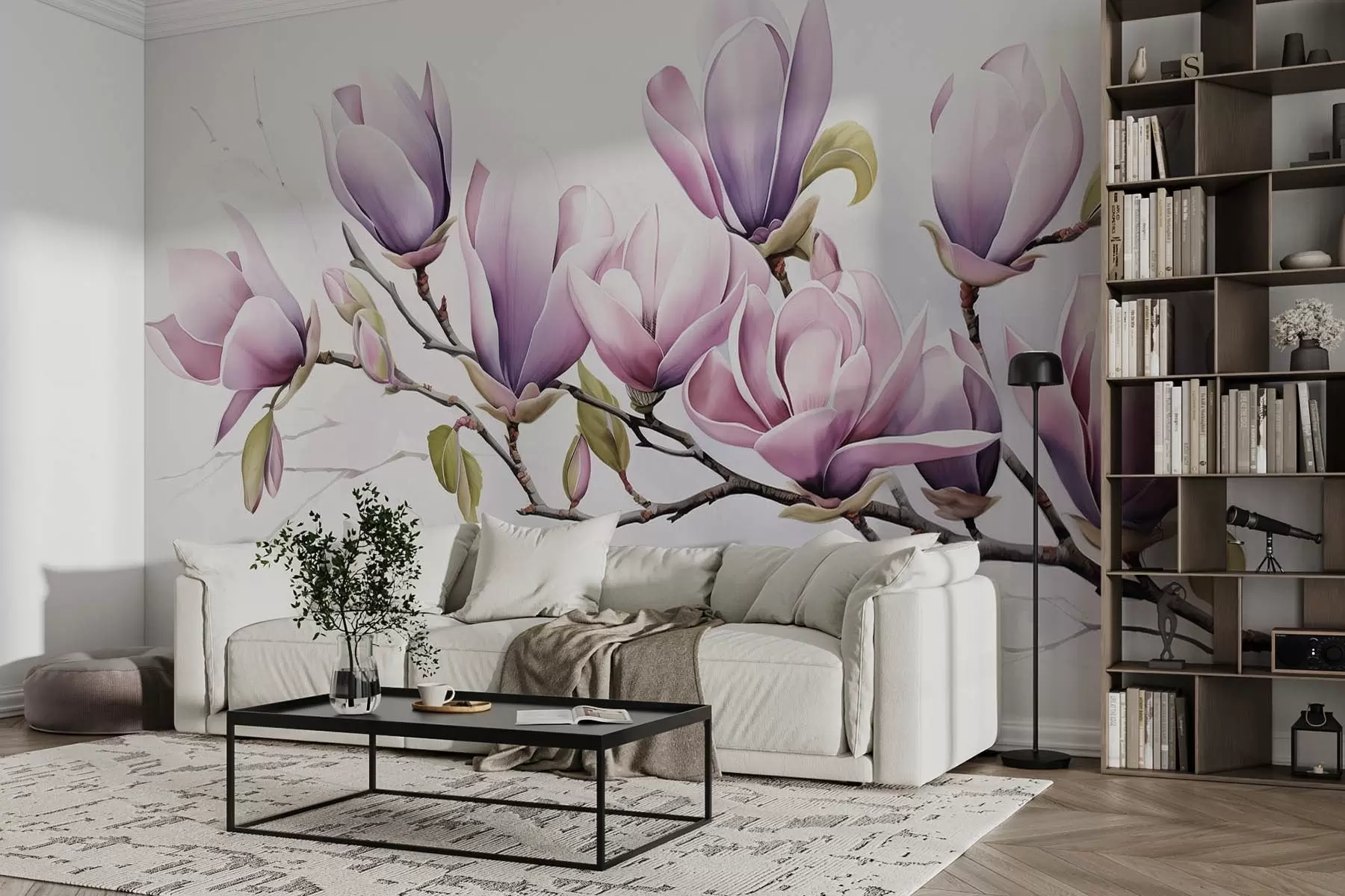 Fototapeedid Suur magnoolia oksa w08860