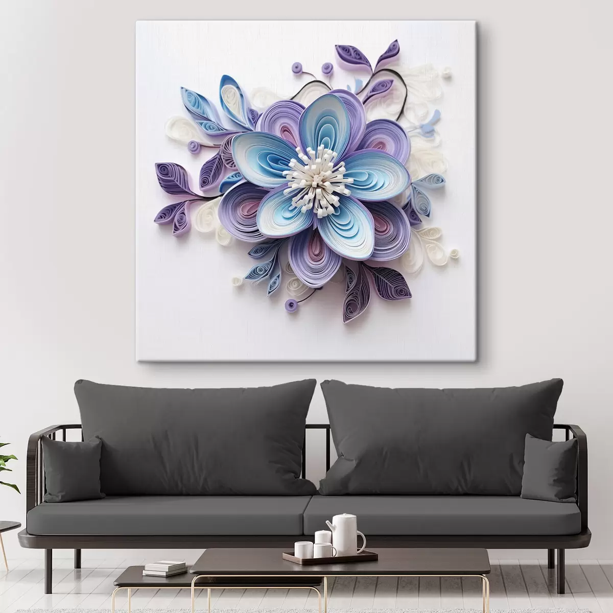 Pilt Abstraktne lill s43123