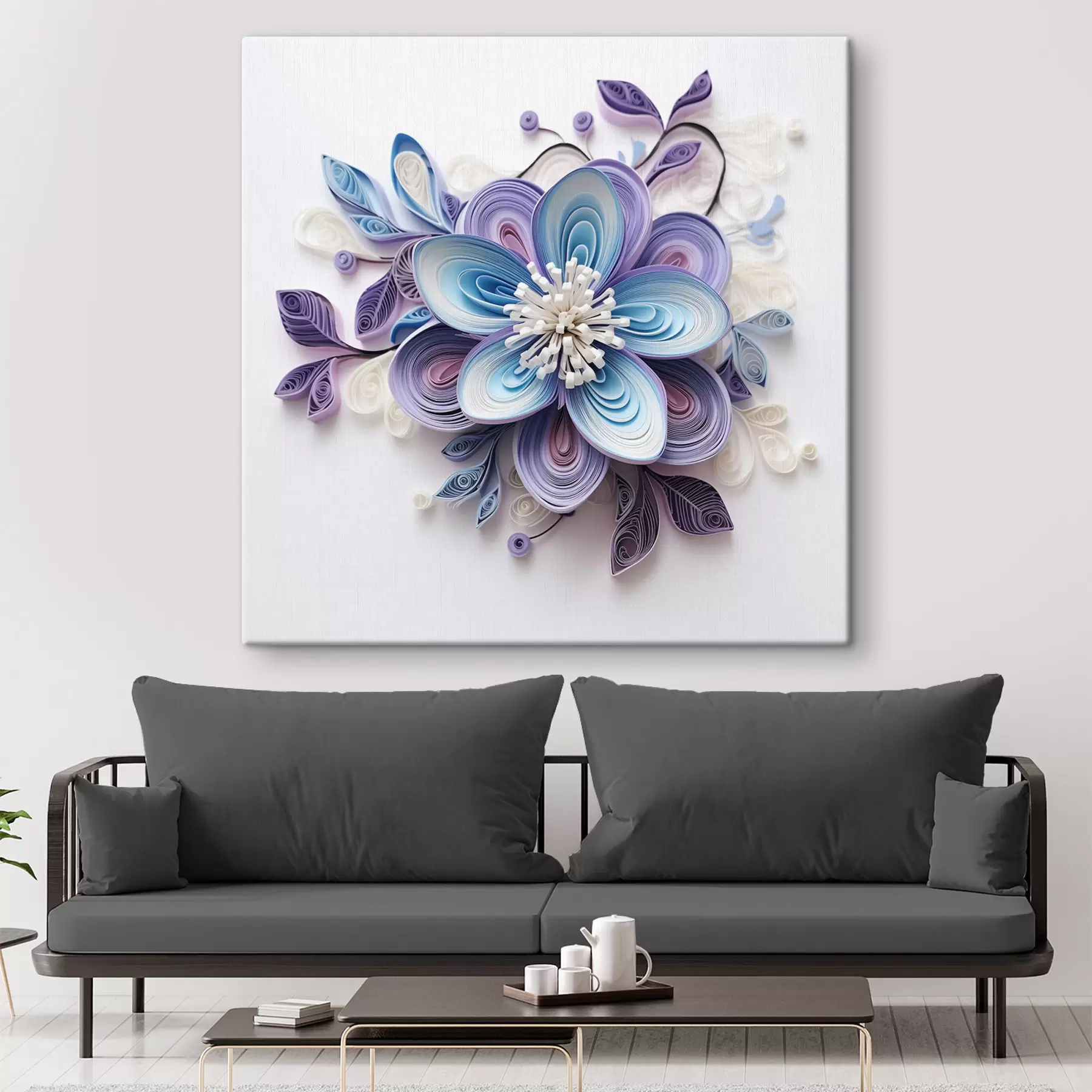 Pilt Abstraktne lill s43123