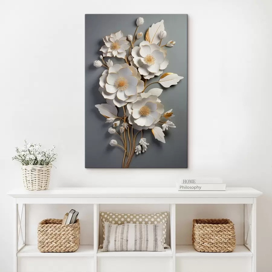 Fototapeedid Mahulised lilled halli taustaga s43128