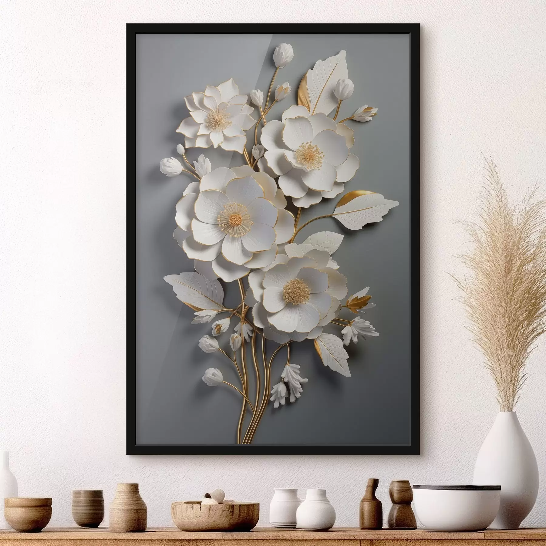 Fototapeedid Mahulised lilled halli taustaga f43128