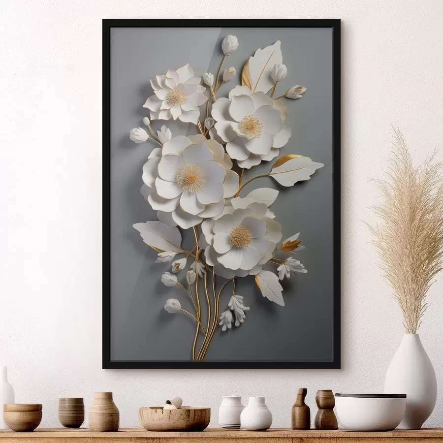 Pilt Mahulised lilled halli taustaga f43128