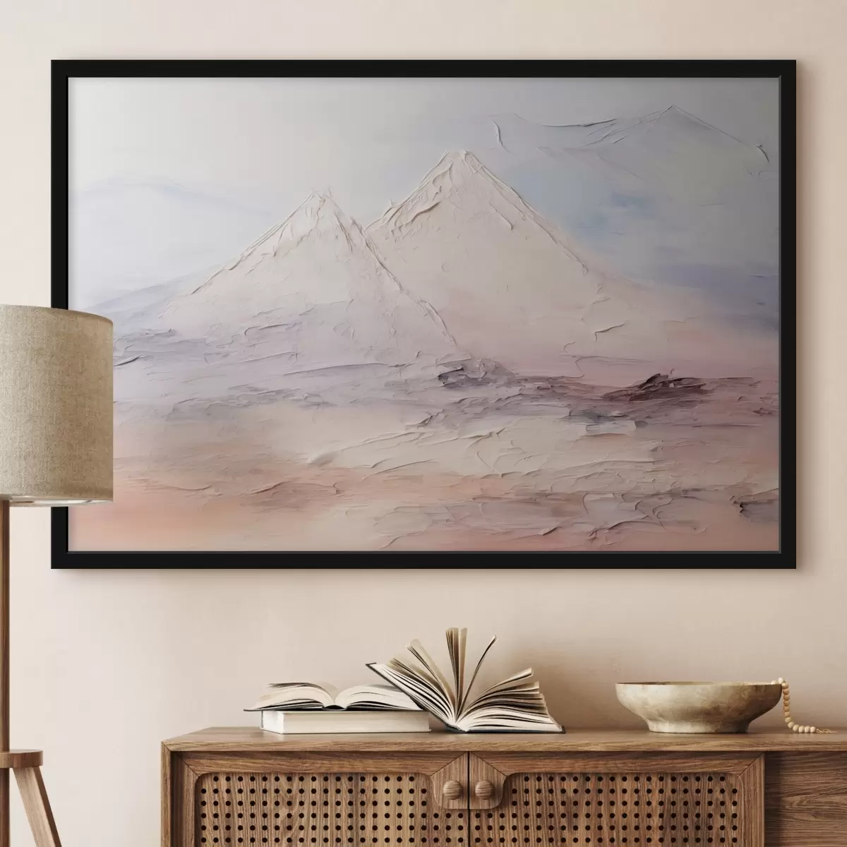 Plakat Minimalistlik mägede imitatsioonimaal f43200