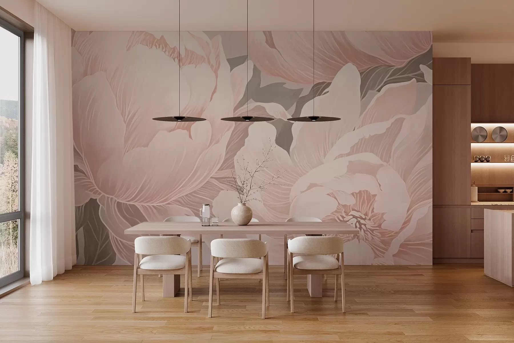 Fototapeedid Õrnad pojengid w03273