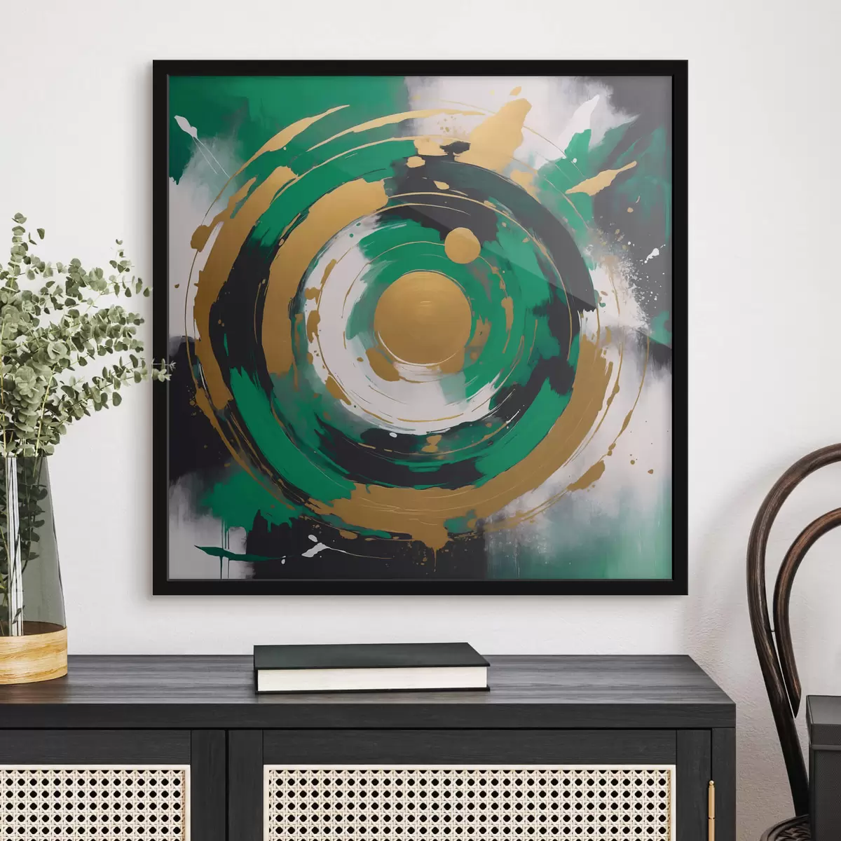 Plakat Abstraktsioon ringiga f42992