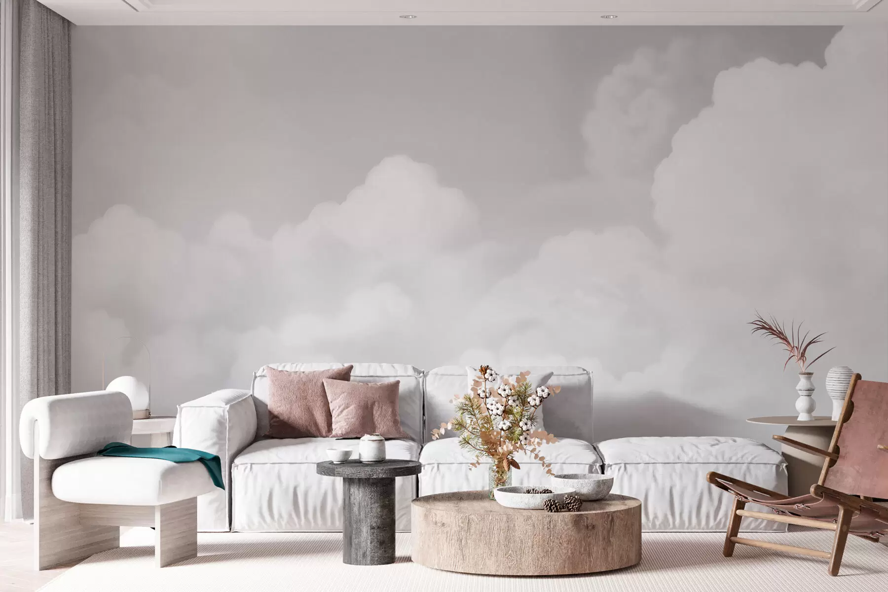 Fototapeedid Hall taevas ja pilved w03301v3