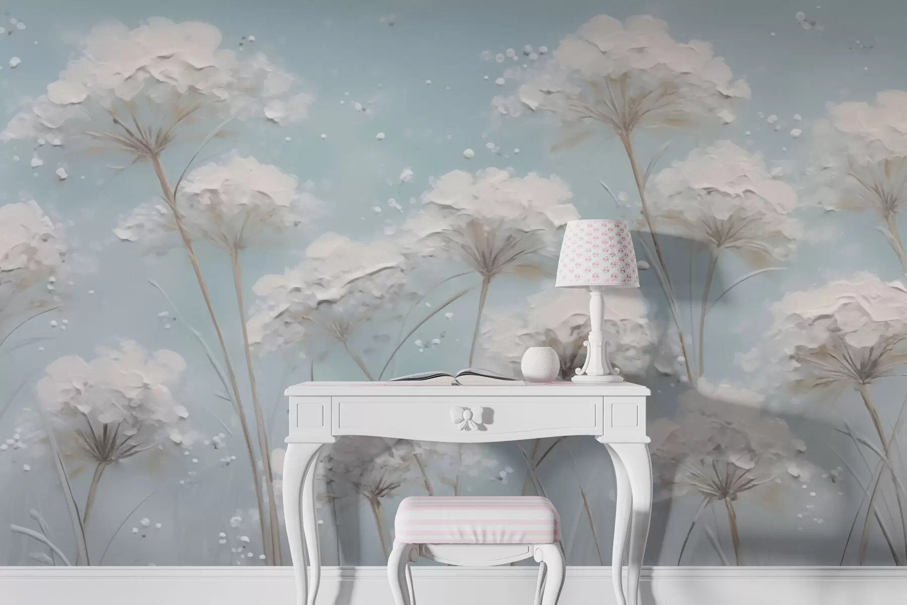 Fototapeedid Valged lilled w03304