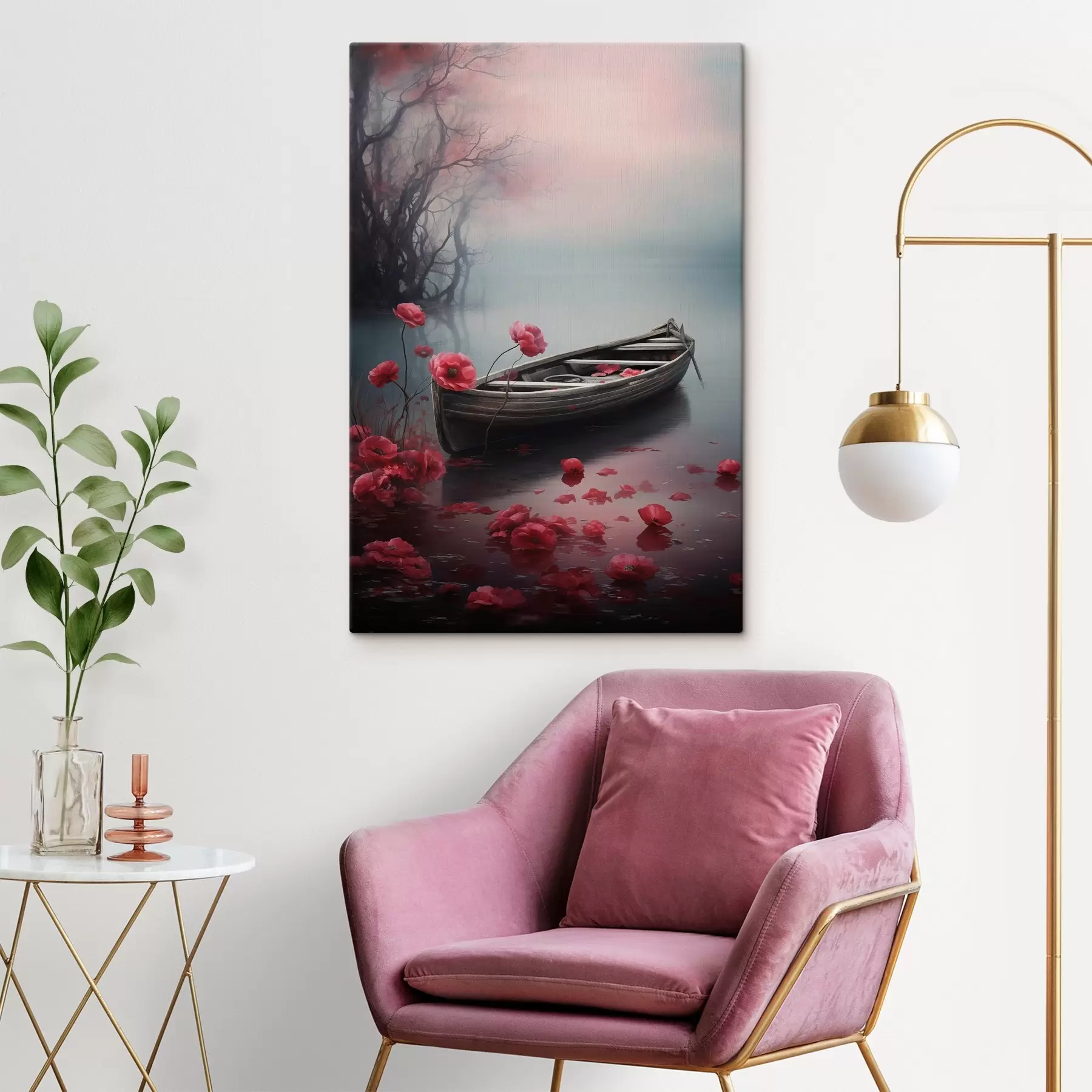 Pilt Paat ja moonililled järvel s43203