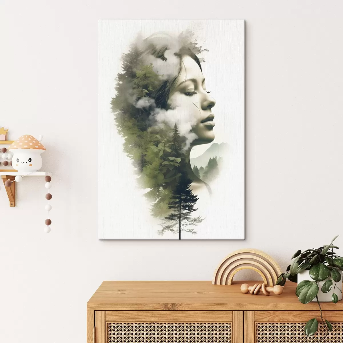 Pilt Inimesed, tüdruk, loodus, abstraktne vaade s43206