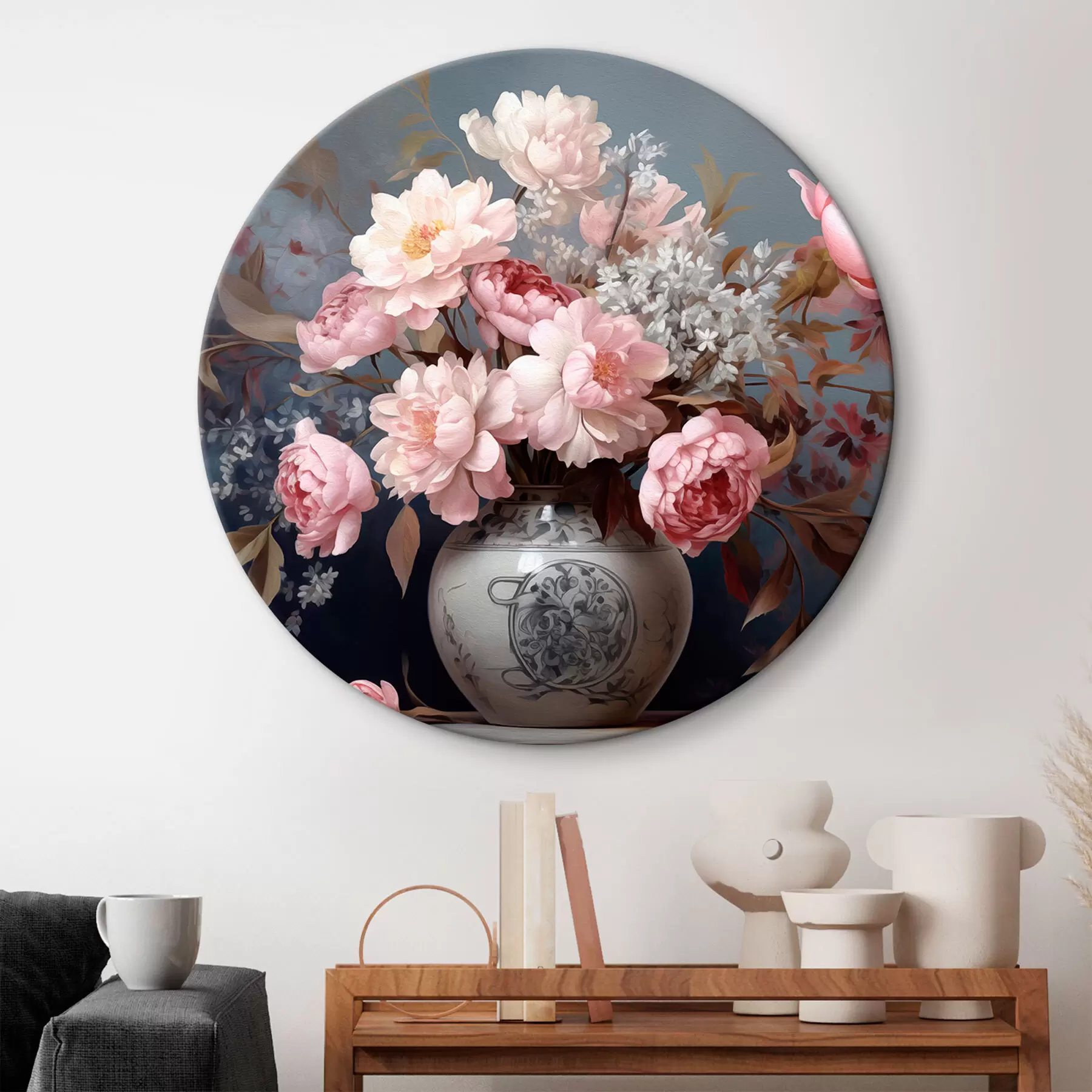 Pilt Vintage vaas lilledega r43038