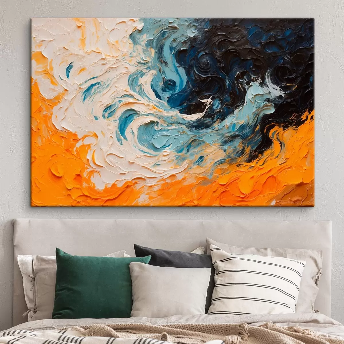 Pilt Abstraktne raevukas meri õlimaali stiilis s43095