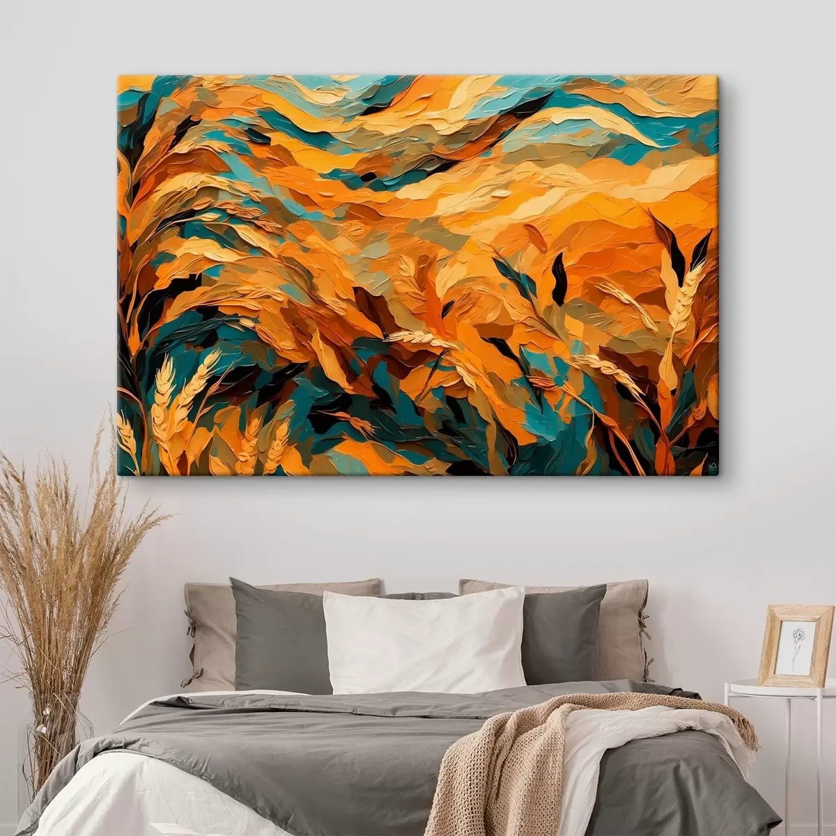 Pilt Abstraktne nisupõld õlimaali stiilis s43096