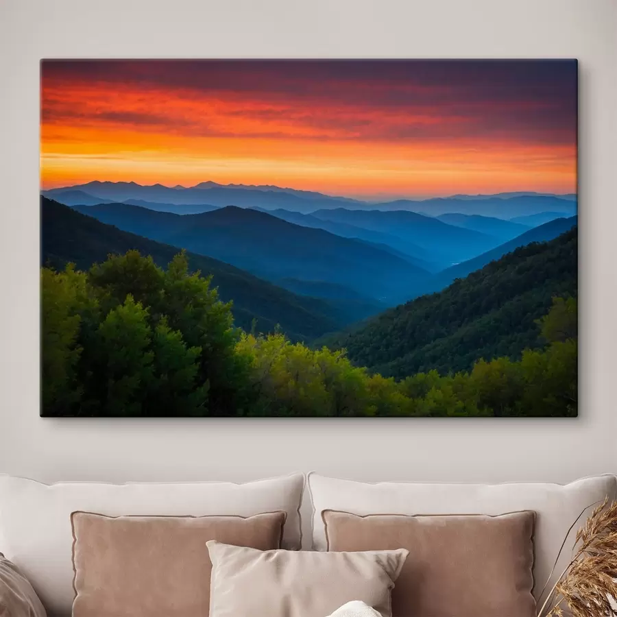 Pilt Vaade mägedest hommikul s43119