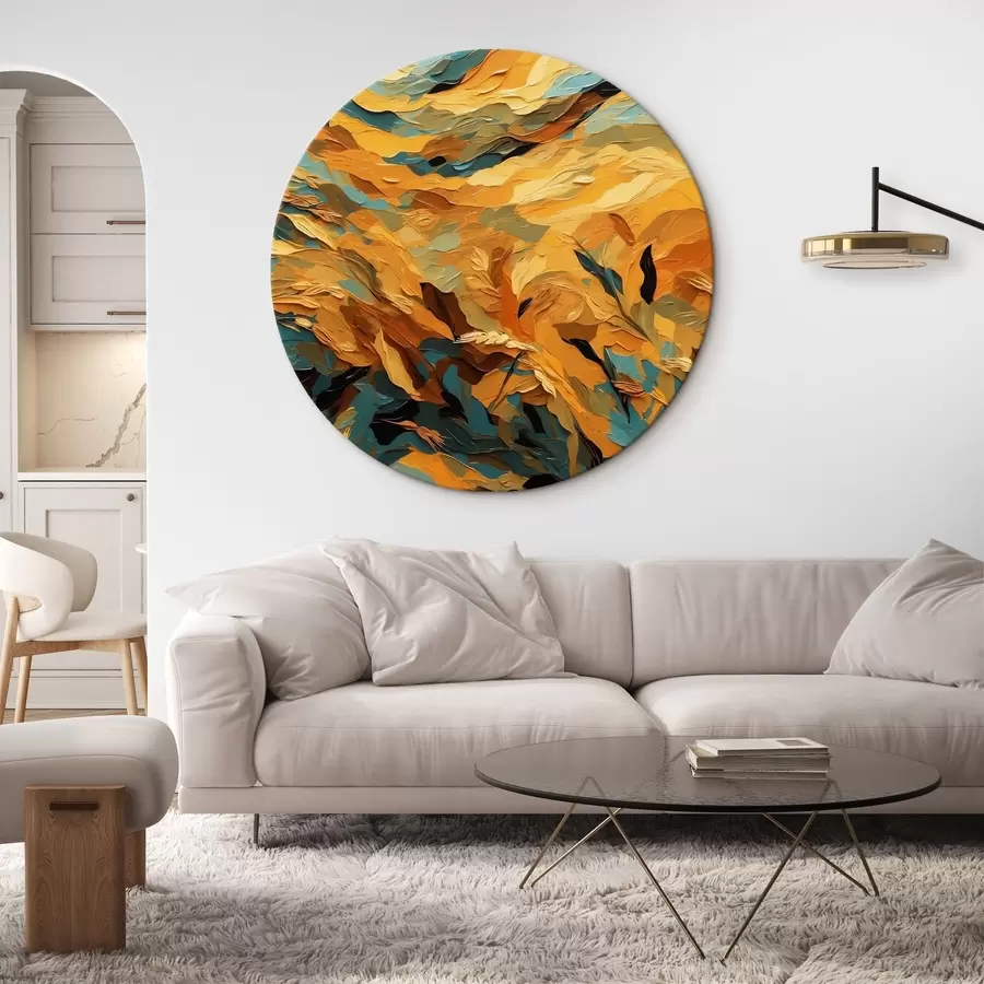 Fototapeedid Abstraktne nisupõld õlimaali stiilis r43096