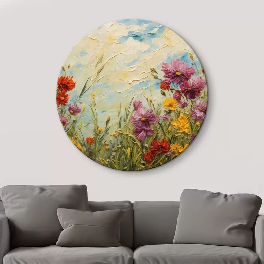 Pilt Lillede väli õlimaalide stiilis r43102