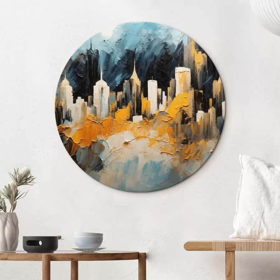 Pilt Abstraktne linn õlimaalide stiilis r43109