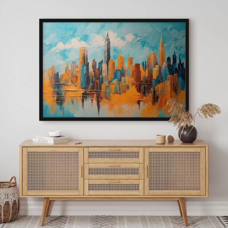 Fototapeedid Linn õlimaalide stiilis f43108